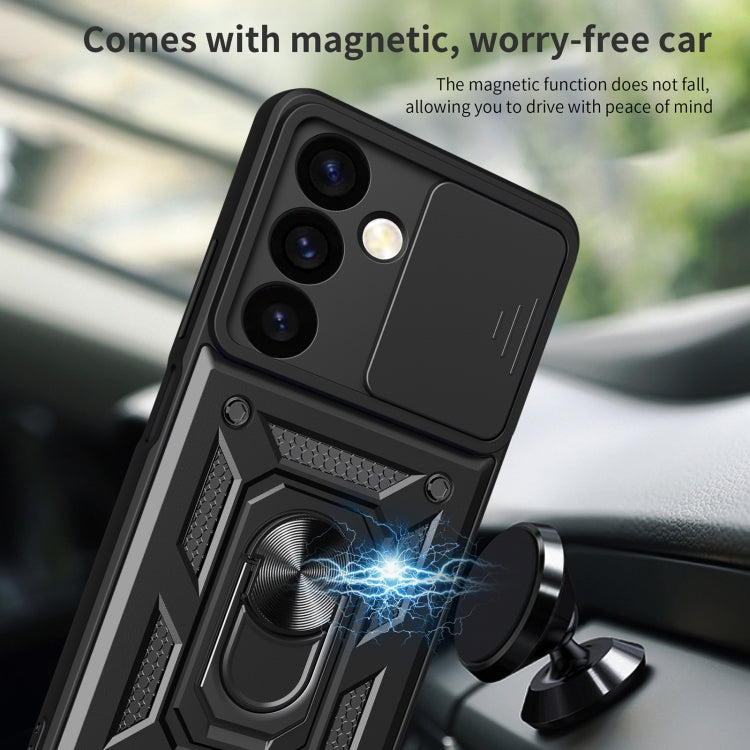 For Samsung Galaxy S24+ 5G Sliding Camera Cover Design TPU+PC Phone Case(Black) - free shipping - PMC TechLife - Order now!