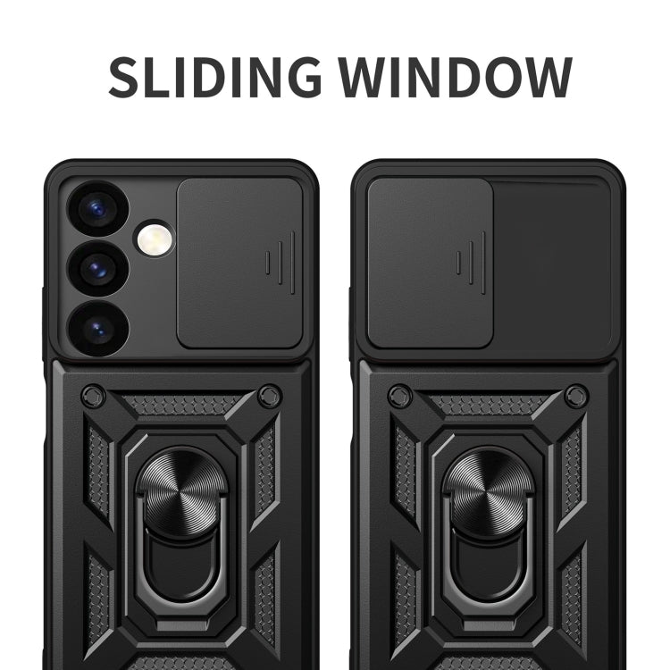 For Samsung Galaxy S24+ 5G Sliding Camera Cover Design TPU+PC Phone Case(Red) - Galaxy S24+ 5G Cases by PMC TechLife | Online Shopping South Africa | PMC TechLife