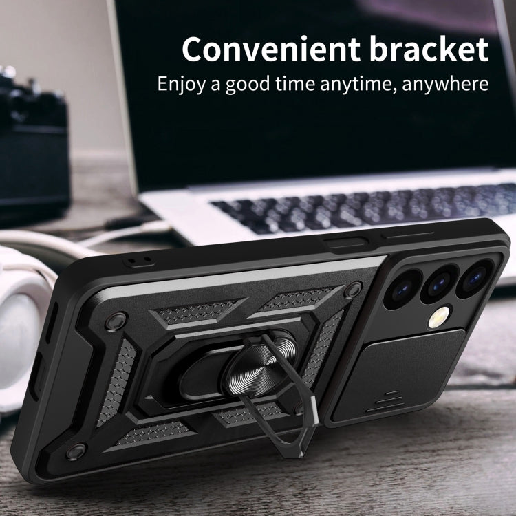 For Samsung Galaxy S24+ 5G Sliding Camera Cover Design TPU+PC Phone Case(Blue) - free shipping - PMC TechLife - Order now!