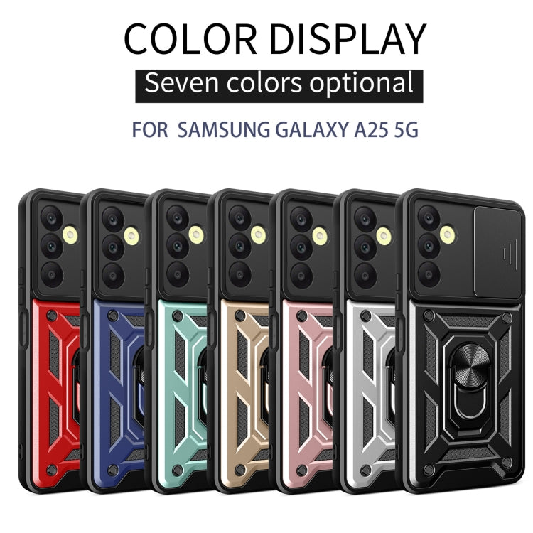 For Samsung Galaxy A25 5G Sliding Camera Cover Design TPU+PC Phone Case(Black) - Galaxy Phone Cases by PMC Jewellery | Online Shopping South Africa | PMC Jewellery