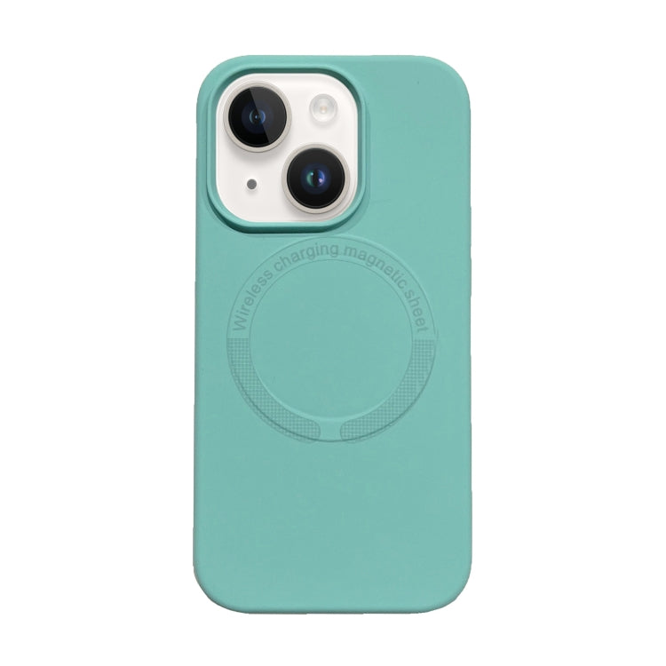 For iPhone 15 Magsafe Magnetic Silicone Phone Case(Ice Blue) - iPhone 15 Cases by PMC Jewellery | Online Shopping South Africa | PMC Jewellery