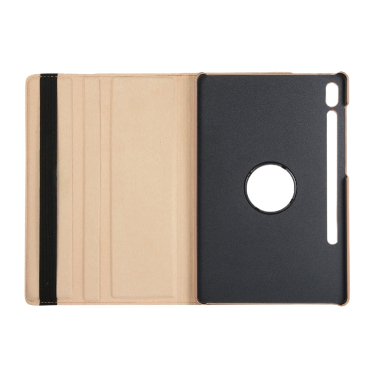 For Samsung Galaxy Tab S9+ / Tab S10+ Litchi Texture 360 Degrees Rotation Holder Leather Tablet Case(Rose Gold) - Galaxy Tab S9+ Cases by PMC Jewellery | Online Shopping South Africa | PMC Jewellery | Buy Now Pay Later Mobicred