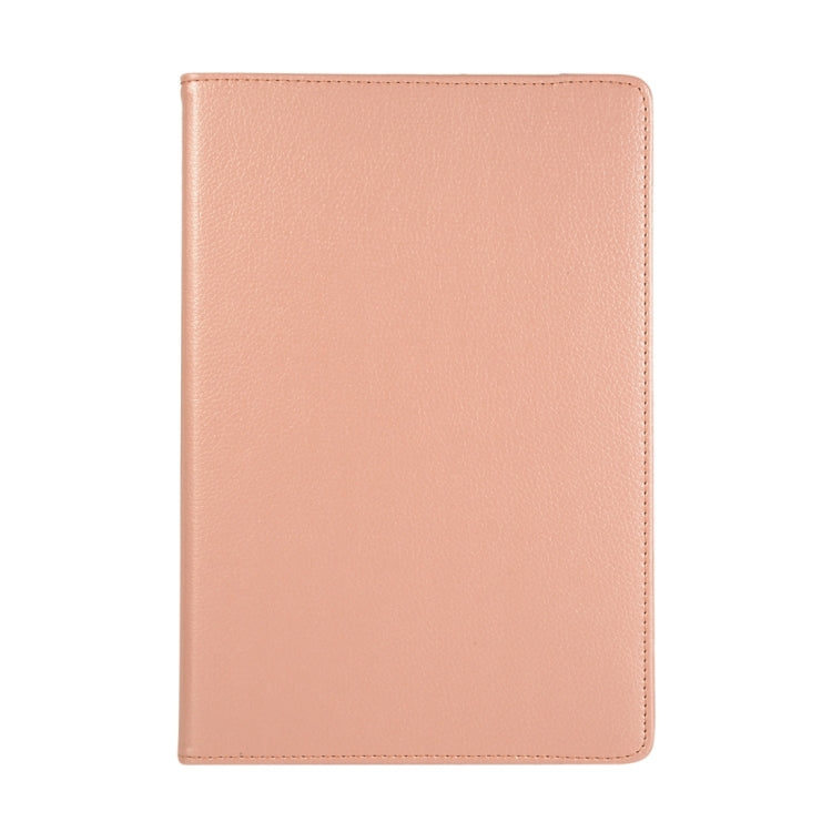 For Samsung Galaxy Tab S9 Ultra 360 Degrees Rotation Holder Litchi Texture Leather Tablet Case(Rose Gold) - Galaxy Tab S9 Ultra Cases by PMC Jewellery | Online Shopping South Africa | PMC Jewellery | Buy Now Pay Later Mobicred