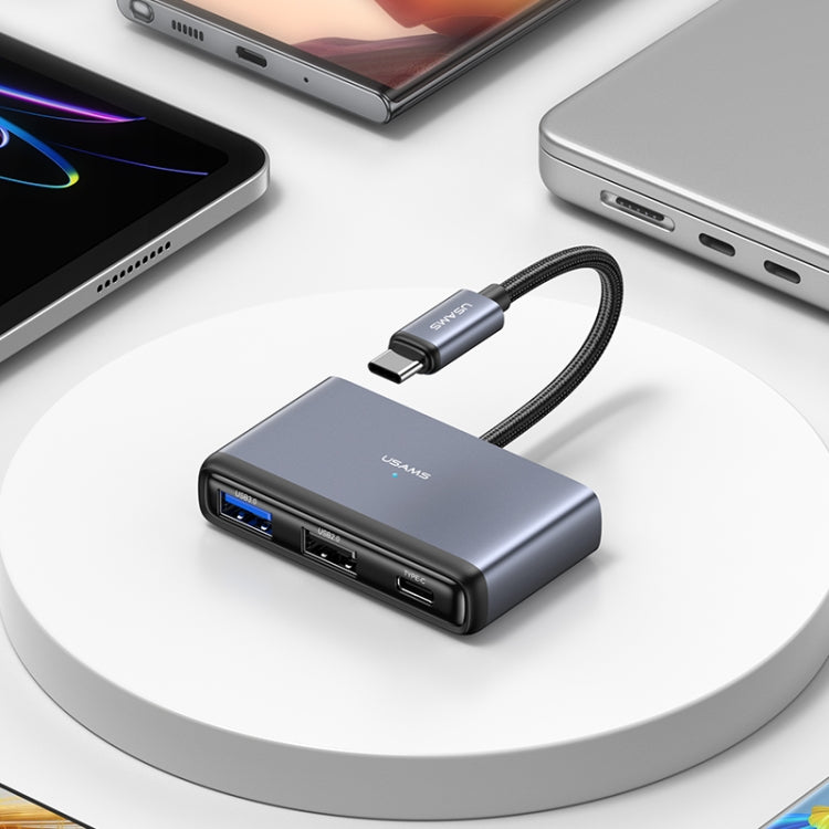 USAMS US-SJ627 4 in 1 Type-C Multifunctional Docking Station HUB - free shipping - PMC Jewellery - Order now!