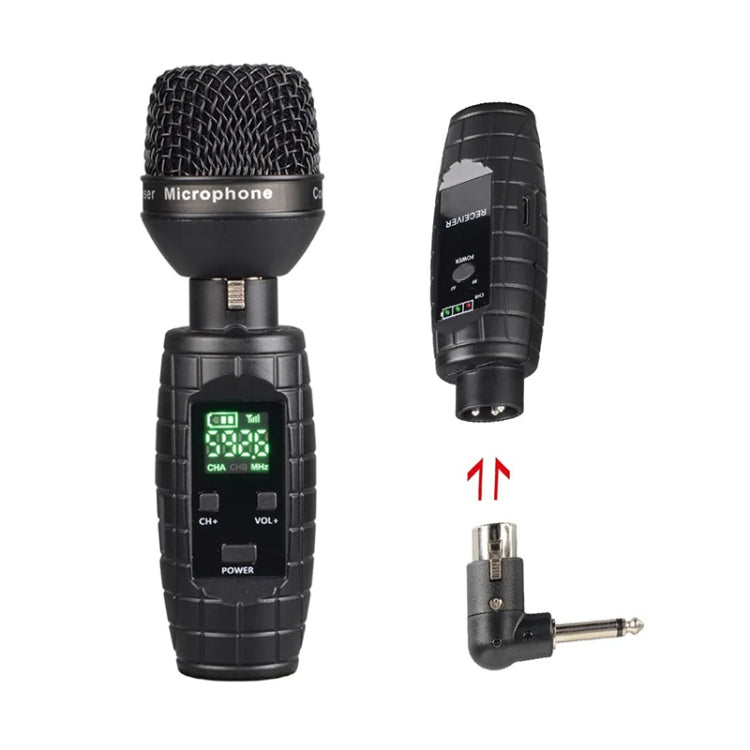 XTUGA U-95 Wireless XLR Transmitter and Receiver UHF Wireless Guitar Transmitter Receiver With Condenser Mic - Microphone by XTUGA | Online Shopping South Africa | PMC TechLife | Buy Now Pay Later Mobicred
