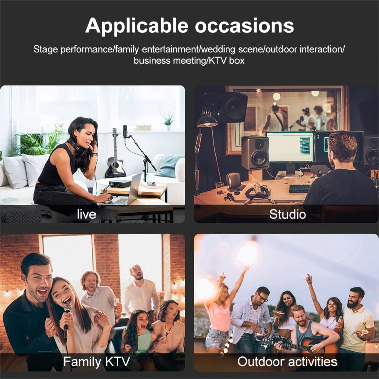 XTUGA U-95 Wireless XLR Transmitter and Receiver UHF Wireless Guitar Transmitter Receiver With Condenser Mic - Microphone by XTUGA | Online Shopping South Africa | PMC TechLife | Buy Now Pay Later Mobicred