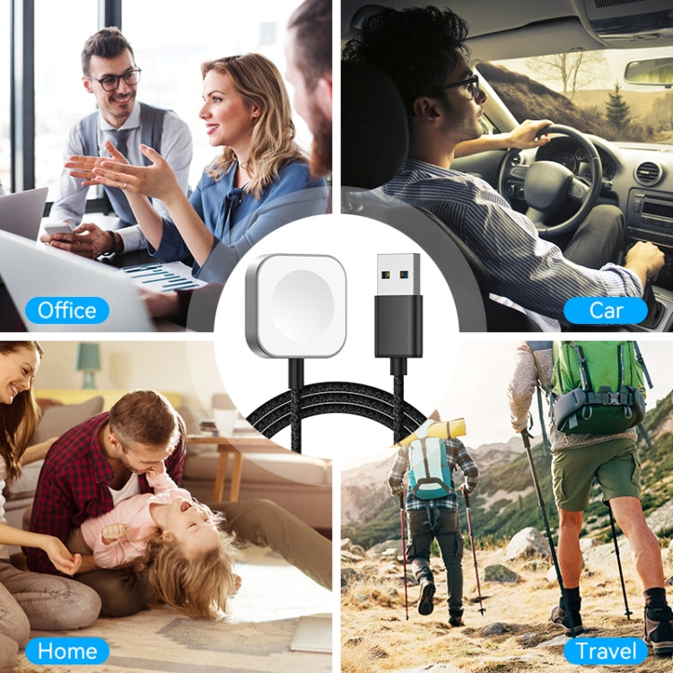 For Apple Watch USB Interface Magnetic Charger(Black) - free shipping - PMC TechLife - Order now!