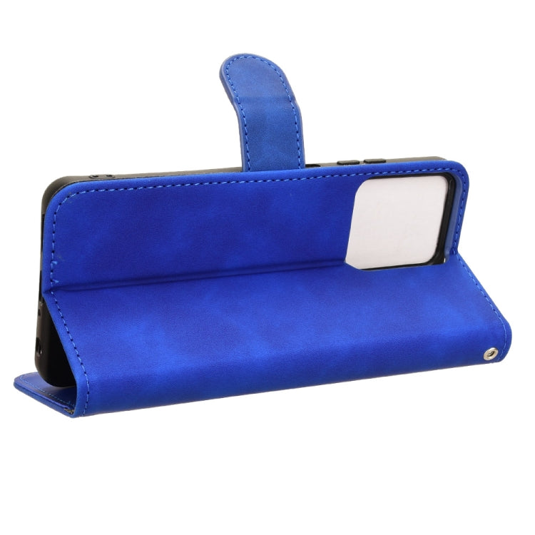 For Blackview OSCAL C70 Skin Feel Magnetic Flip Leather Phone Case(Blue) - More Brand by PMC TechLife | Online Shopping South Africa | PMC TechLife