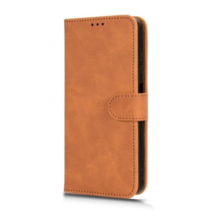 For Blackview OSCAL C70 Skin Feel Magnetic Flip Leather Phone Case(Brown) - More Brand by PMC TechLife | Online Shopping South Africa | PMC TechLife