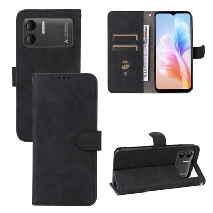 For Doogee X98 / X98 Pro Skin Feel Magnetic Flip Leather Phone Case(Black) - More Brand by PMC Jewellery | Online Shopping South Africa | PMC Jewellery | Buy Now Pay Later Mobicred