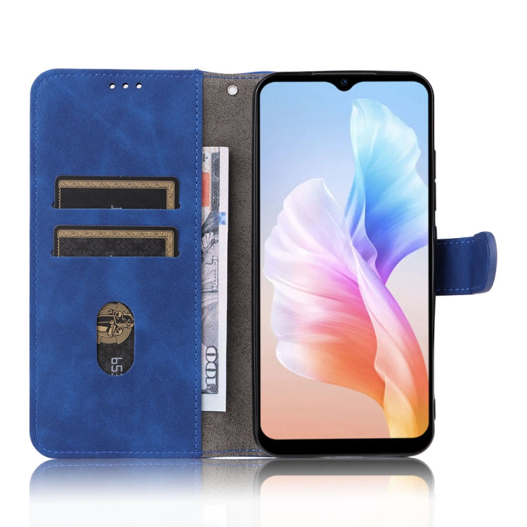 For Doogee X98 / X98 Pro Skin Feel Magnetic Flip Leather Phone Case(Blue) - More Brand by PMC TechLife | Online Shopping South Africa | PMC TechLife | Buy Now Pay Later Mobicred