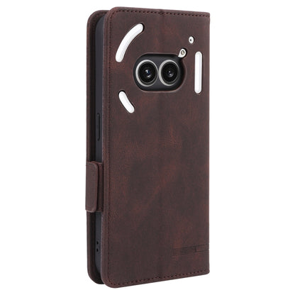 For Nothing Phone 2a Magnetic Clasp Leather Phone Case(Brown) - More Brand by PMC Jewellery | Online Shopping South Africa | PMC Jewellery | Buy Now Pay Later Mobicred