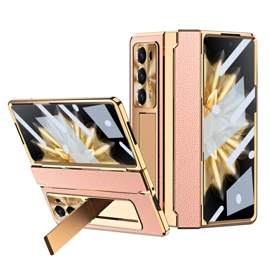 For Honor Magic V2 Shield Series Integrated Folding Phone Case(Rose Gold) - Honor Cases by PMC Jewellery | Online Shopping South Africa | PMC Jewellery | Buy Now Pay Later Mobicred