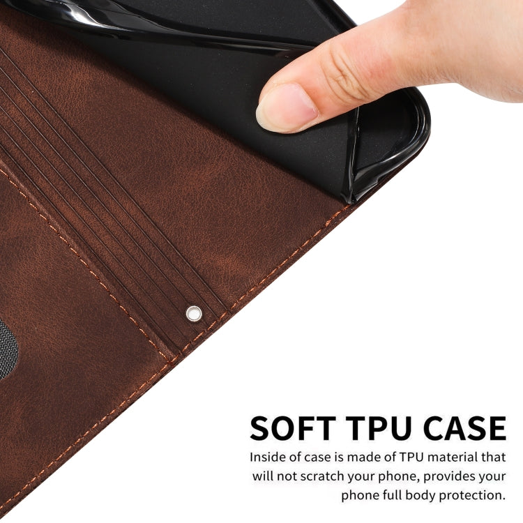 For Motorola Moto G Play 2024 Dream Triangle Leather Phone Case with Lanyard(Brown) - Motorola Cases by PMC Jewellery | Online Shopping South Africa | PMC Jewellery | Buy Now Pay Later Mobicred