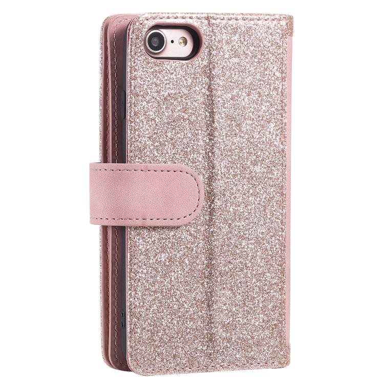 For iPhone 16e Nine Card Zipper Bag Leather Phone Case with Lanyard(Pink) - iPhone 16e Cases by PMC TechLife | Online Shopping South Africa | PMC TechLife | Buy Now Pay Later Mobicred