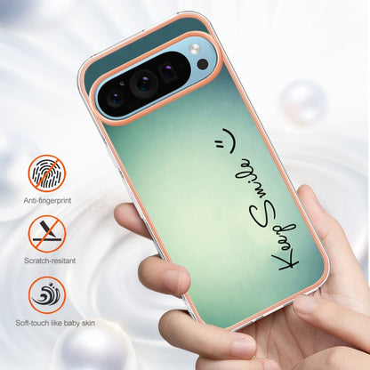 For Google Pixel 9 Pro XL Electroplating Dual-side IMD Phone Case(Smile) - Google Cases by PMC Jewellery | Online Shopping South Africa | PMC Jewellery | Buy Now Pay Later Mobicred