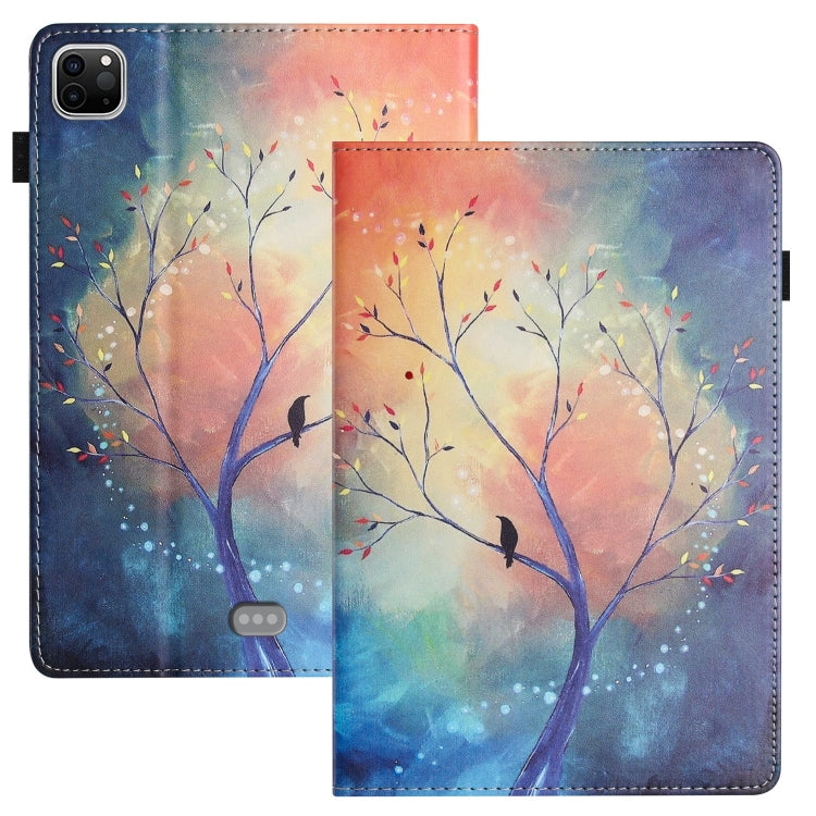 For iPad Pro 11 2024 Sewing Litchi Texture Smart Leather Tablet Case(Oil Painting Tree) - iPad Pro 11 2024 Cases by PMC TechLife | Online Shopping South Africa | PMC TechLife | Buy Now Pay Later Mobicred