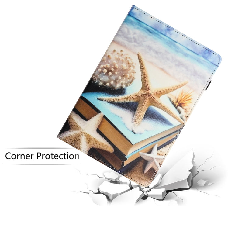 For iPad Pro 11 2024 Sewing Litchi Texture Smart Leather Tablet Case(Starfish) - iPad Pro 11 2024 Cases by PMC Jewellery | Online Shopping South Africa | PMC Jewellery | Buy Now Pay Later Mobicred