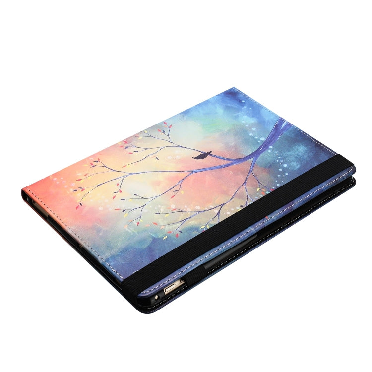 For Amazon Kindle Fire HD 8 2020 2022 Sewing Litchi Texture Smart Leather Tablet Case(Oil Painting Tree) - Amazon by PMC TechLife | Online Shopping South Africa | PMC TechLife | Buy Now Pay Later Mobicred