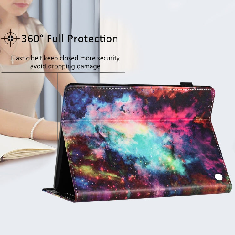 For Amazon Kindle Fire HD 8 2020 2022 Sewing Litchi Texture Smart Leather Tablet Case(Starry Sky) - Amazon by PMC TechLife | Online Shopping South Africa | PMC TechLife | Buy Now Pay Later Mobicred