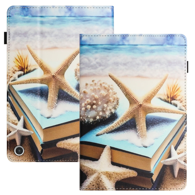 For Amazon Kindle Fire HD 10 2021 Sewing Litchi Texture Smart Leather Tablet Case(Starfish) - Amazon by PMC TechLife | Online Shopping South Africa | PMC TechLife | Buy Now Pay Later Mobicred