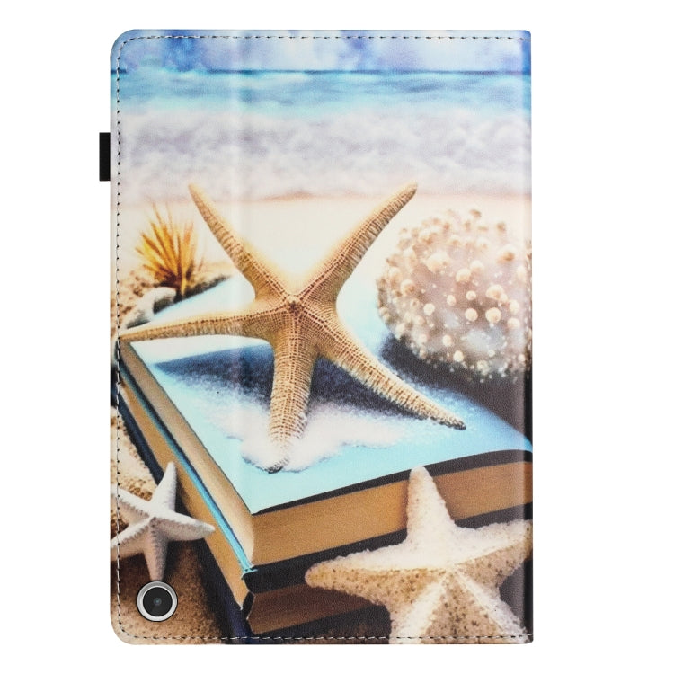 For Amazon Kindle Fire HD 10 2021 Sewing Litchi Texture Smart Leather Tablet Case(Starfish) - Amazon by PMC TechLife | Online Shopping South Africa | PMC TechLife | Buy Now Pay Later Mobicred