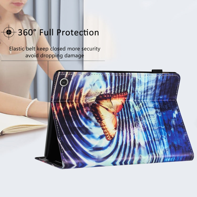 For Amazon Kindle Fire Max 11 2023 Sewing Litchi Texture Smart Leather Tablet Case(Butterfly) - Amazon by PMC TechLife | Online Shopping South Africa | PMC TechLife | Buy Now Pay Later Mobicred