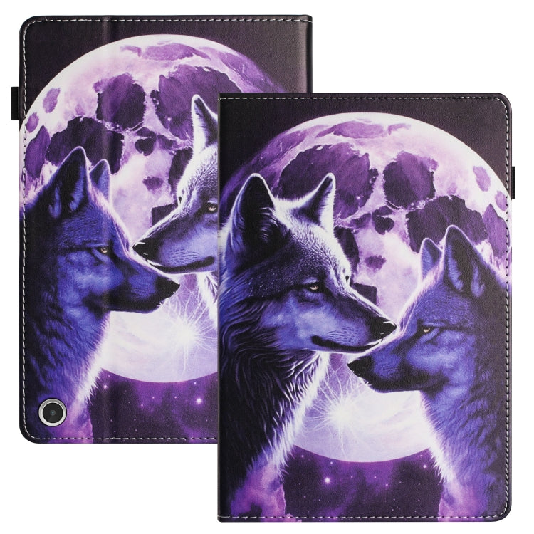 For Amazon Kindle Fire Max 11 2023 Sewing Litchi Texture Smart Leather Tablet Case(Wolf) - Amazon by PMC TechLife | Online Shopping South Africa | PMC TechLife | Buy Now Pay Later Mobicred