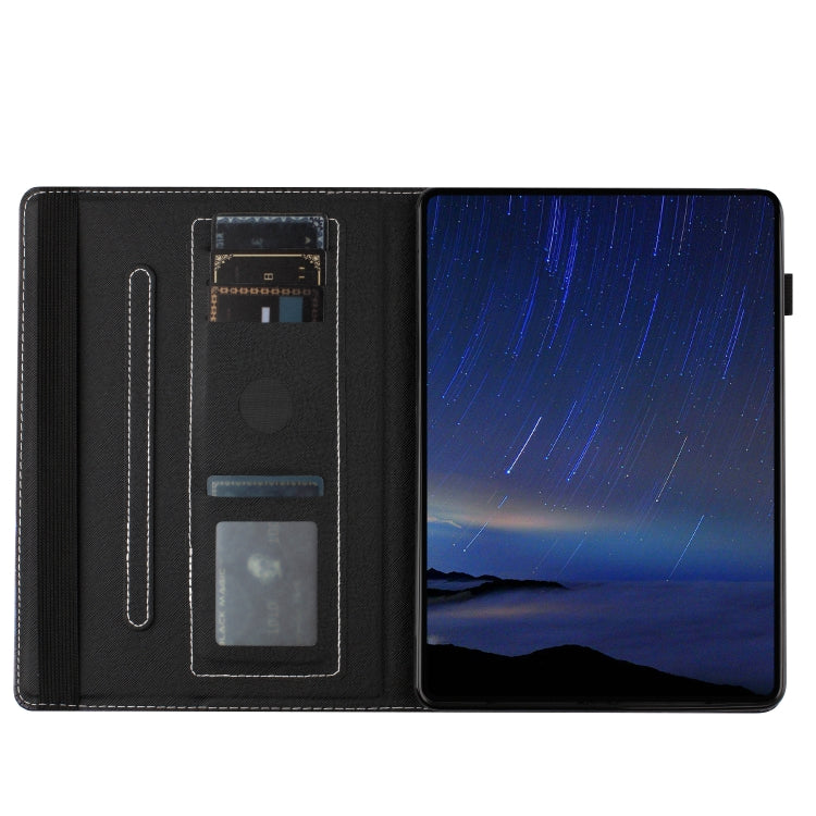 For Lenovo Tab M10 Sewing Litchi Texture Smart Leather Tablet Case(Cat) - Lenovo by PMC TechLife | Online Shopping South Africa | PMC TechLife | Buy Now Pay Later Mobicred