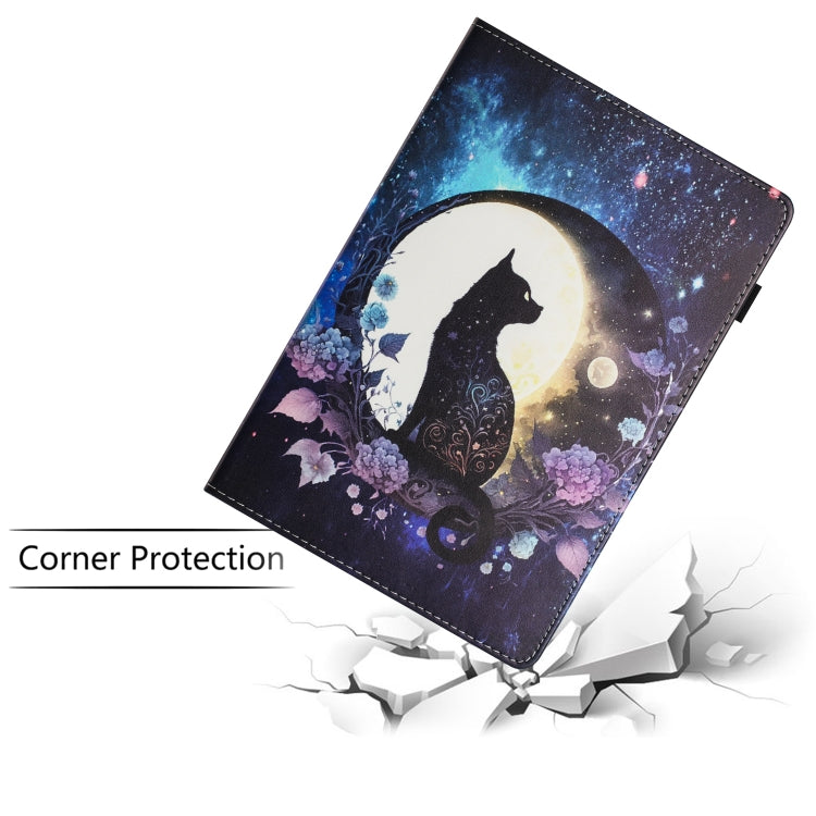 For Lenovo Tab M10 Sewing Litchi Texture Smart Leather Tablet Case(Cat) - Lenovo by PMC TechLife | Online Shopping South Africa | PMC TechLife | Buy Now Pay Later Mobicred