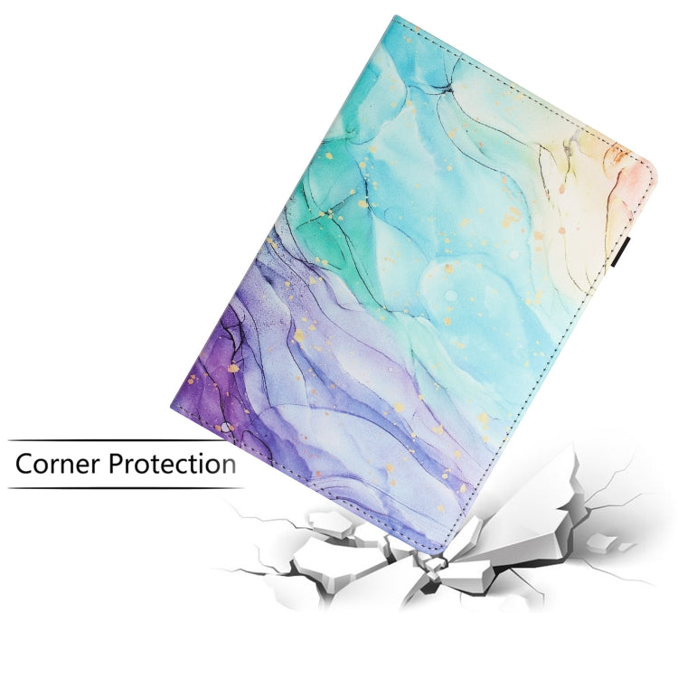 For Lenovo Tab M10 Plus 3rd Gen Sewing Litchi Texture Smart Leather Tablet Case(Oil Painting) - Lenovo by PMC TechLife | Online Shopping South Africa | PMC TechLife | Buy Now Pay Later Mobicred