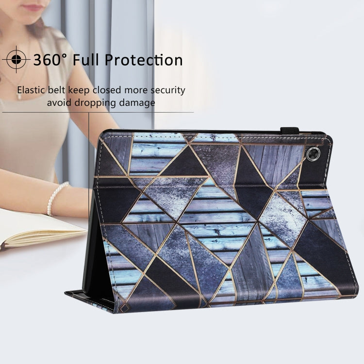 For Lenovo Tab M10 Plus 3rd Gen Sewing Litchi Texture Smart Leather Tablet Case(Marble) - Lenovo by PMC TechLife | Online Shopping South Africa | PMC TechLife | Buy Now Pay Later Mobicred