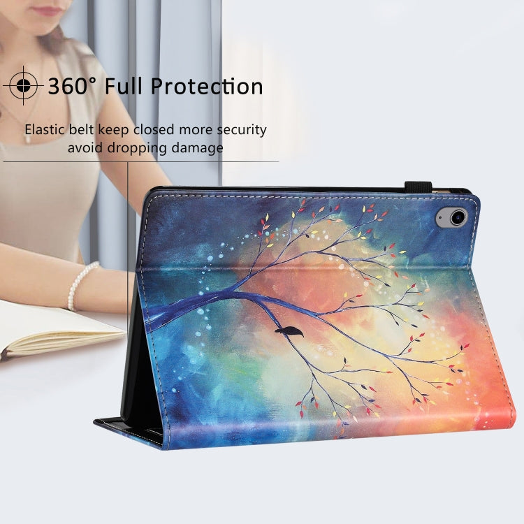 For Lenovo Tab P11 Sewing Litchi Texture Smart Leather Tablet Case(Oil Painting Tree) - Lenovo by PMC TechLife | Online Shopping South Africa | PMC TechLife | Buy Now Pay Later Mobicred