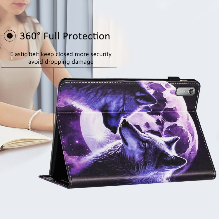For Lenovo Tab P11 Gen 2 Sewing Litchi Texture Smart Leather Tablet Case(Wolf) - Lenovo by PMC TechLife | Online Shopping South Africa | PMC TechLife | Buy Now Pay Later Mobicred