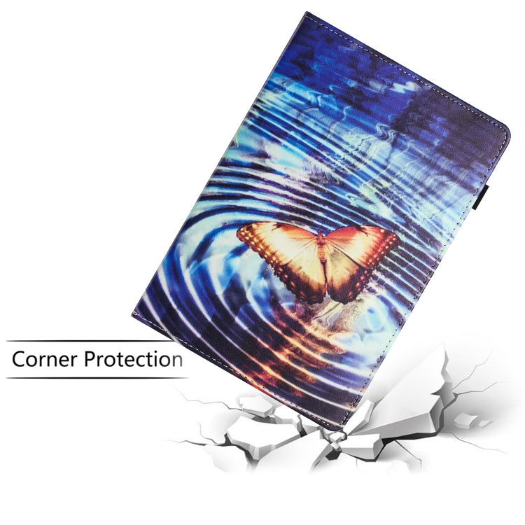 For Huawei MediaPad T5 10 Sewing Litchi Texture Smart Leather Tablet Case(Butterfly) - Huawei by PMC TechLife | Online Shopping South Africa | PMC TechLife | Buy Now Pay Later Mobicred