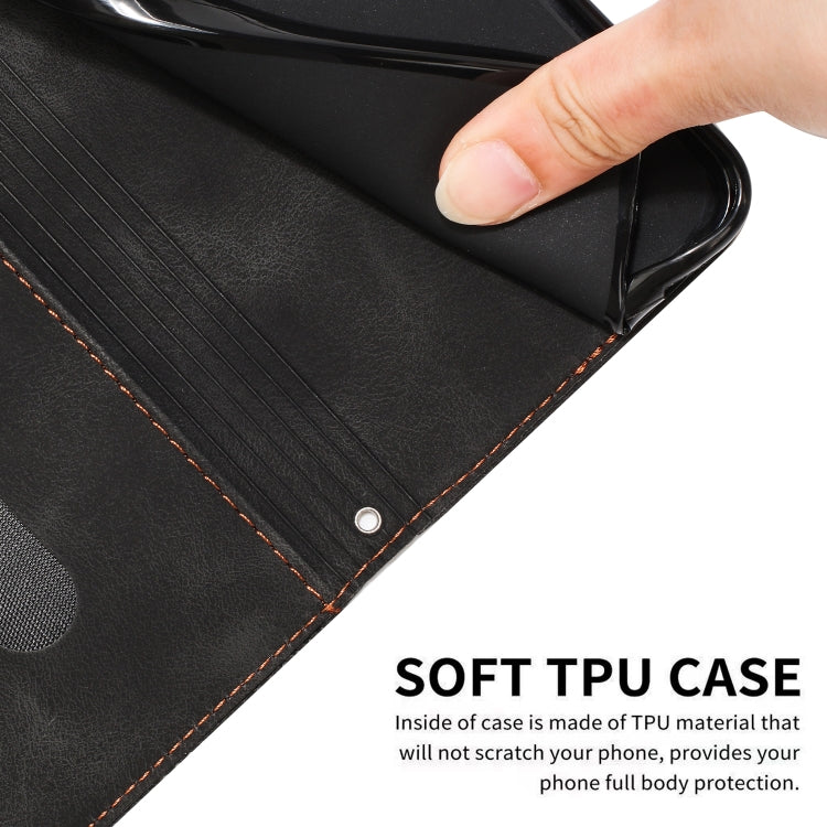 For OPPO A38 Dream Triangle Leather Phone Case with Lanyard(Black) - A38 Cases by PMC TechLife | Online Shopping South Africa | PMC TechLife | Buy Now Pay Later Mobicred