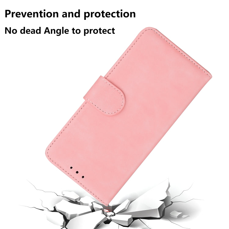 For Honor Magic6 Pro Skin Feel Pure Color Flip Leather Phone Case(Pink) - Honor Cases by PMC Jewellery | Online Shopping South Africa | PMC Jewellery | Buy Now Pay Later Mobicred