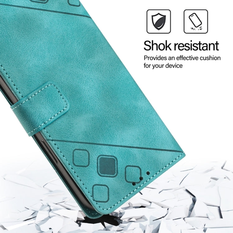 For Honor Magic6 Pro 5G Global Skin-feel Embossed Leather Phone Case(Green) - Honor Cases by PMC Jewellery | Online Shopping South Africa | PMC Jewellery | Buy Now Pay Later Mobicred