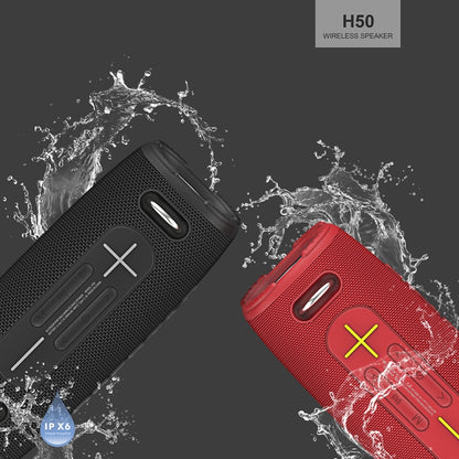 HOPESTAR H50 lPX6 Waterproof Portable Wireless Bluetooth Speaker(Red) - Desktop Speaker by HOPESTAR | Online Shopping South Africa | PMC Jewellery | Buy Now Pay Later Mobicred