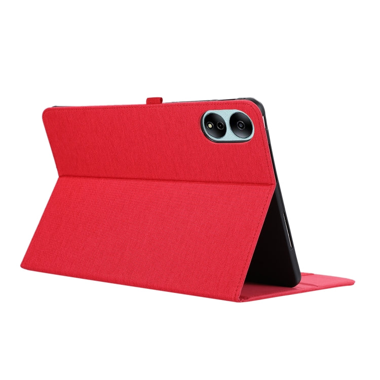 For Honor MagicPad 13 Cloth Texture Horizontal Flip PU + TPU Tablet Case(Red) - Honor by PMC TechLife | Online Shopping South Africa | PMC TechLife | Buy Now Pay Later Mobicred