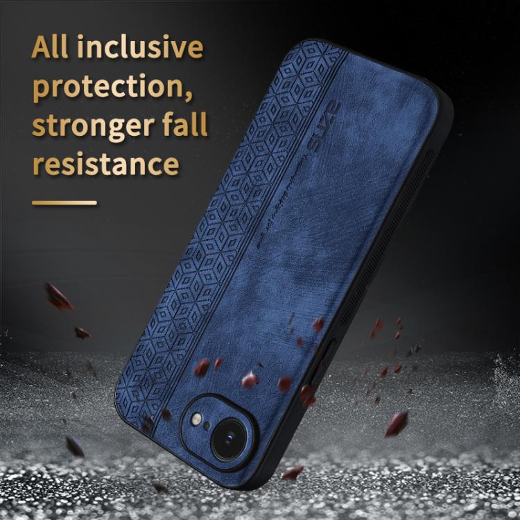For iPhone 16e AZNS 3D Embossed Skin Feel Phone Case(Black) - free shipping - PMc TechLife - Order now!