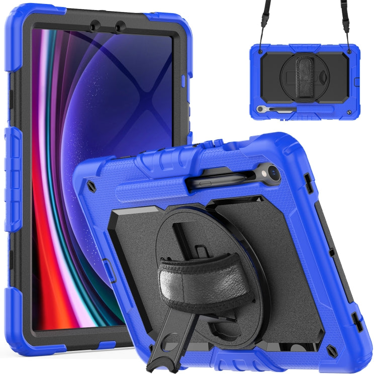 For Samsung Galaxy Tab S9 / S8 / S7 Silicone + PC Tablet Case(Dark Blue+Black) - Galaxy Tab S9 Cases by PMC Jewellery | Online Shopping South Africa | PMC Jewellery | Buy Now Pay Later Mobicred