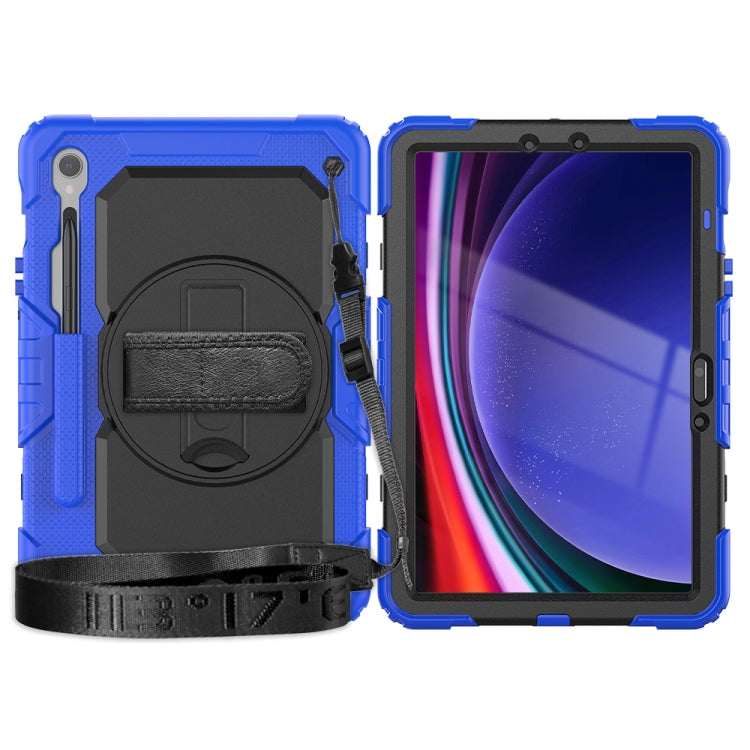 For Samsung Galaxy Tab S8 / S7 Silicone Hybrid PC Tablet Protective Case(Dark Blue+Black) - Galaxy Tab S8 Cases by PMC Jewellery | Online Shopping South Africa | PMC Jewellery | Buy Now Pay Later Mobicred