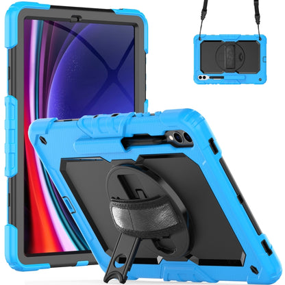 For Samsung Galaxy Tab S9+ / S8+ Silicone + PC Tablet Case(Light Blue+Black) - Galaxy Tab S9+ Cases by PMC Jewellery | Online Shopping South Africa | PMC Jewellery | Buy Now Pay Later Mobicred