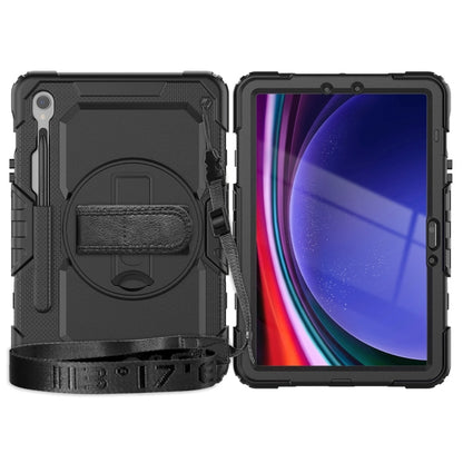 For Samsung Galaxy Tab S9 / S9 FE Silicone + PC Tablet Case(Black) - Galaxy Tab S9 Cases by PMC Jewellery | Online Shopping South Africa | PMC Jewellery | Buy Now Pay Later Mobicred