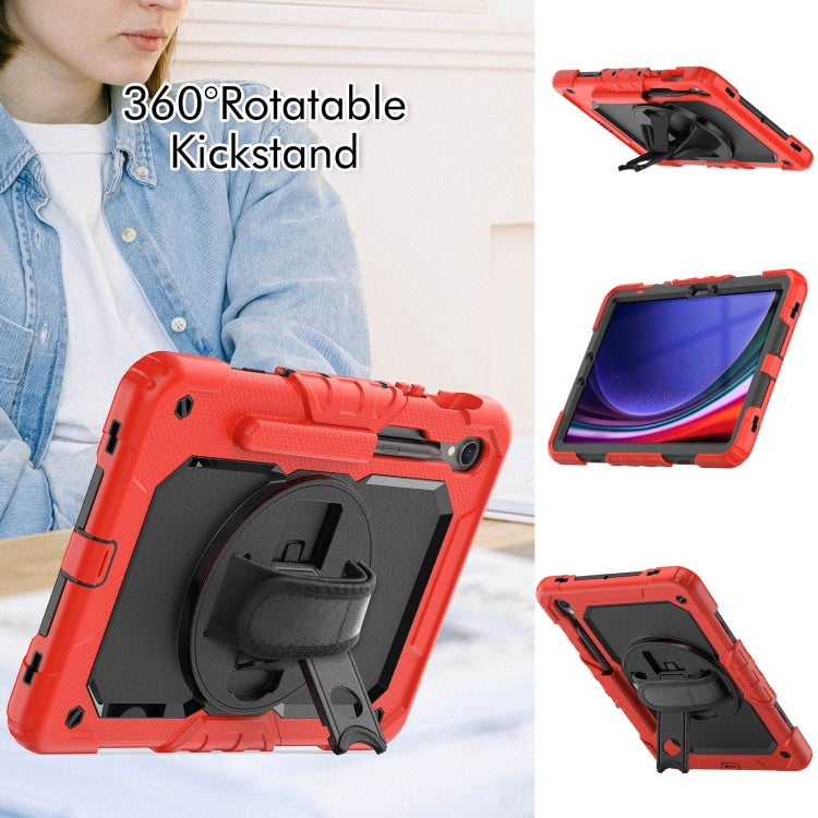 For Samsung Galaxy Tab S9 / S9 FE Silicone + PC Tablet Case(Red+Black) - Galaxy Tab S9 Cases by PMC Jewellery | Online Shopping South Africa | PMC Jewellery | Buy Now Pay Later Mobicred