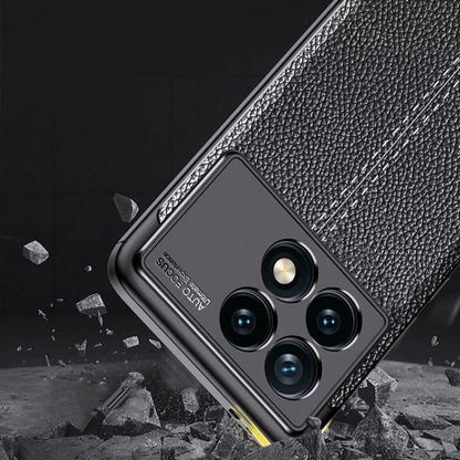 For Xiaomi Redmi K70 Pro Litchi Texture Shockproof TPU Phone Case(Black) - K70 Pro Cases by PMC Jewellery | Online Shopping South Africa | PMC Jewellery | Buy Now Pay Later Mobicred