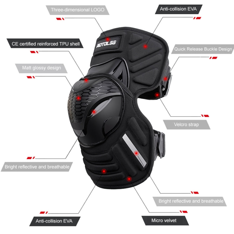 Motolsg MT03 Motorcycle Bicycle Riding Protective Gear 2 in 1 Knee Pads - free shipping - PMC TechLife - Order now!