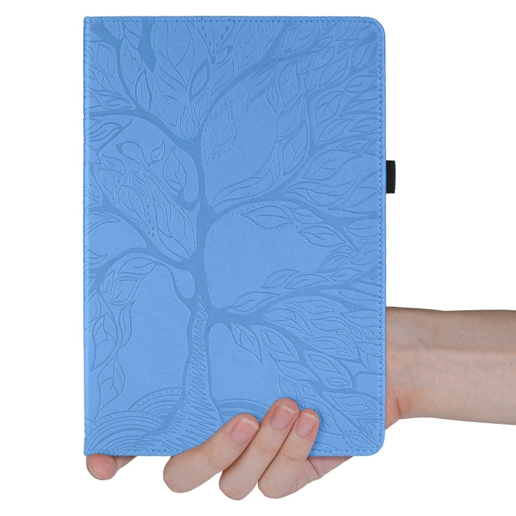 For iPad Pro 11 2024 Tree Life Embossed Rotation Leather Smart Tablet Case(Blue) - iPad Pro 11 2024 Cases by PMC Jewellery | Online Shopping South Africa | PMC Jewellery | Buy Now Pay Later Mobicred