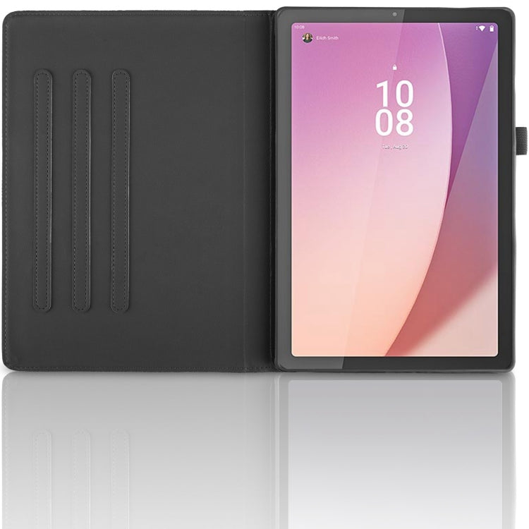 For Lenovo Tab M9 Tree Life Embossed Rotation Leather Tablet Case(Black) - Lenovo by PMC TechLife | Online Shopping South Africa | PMC TechLife | Buy Now Pay Later Mobicred